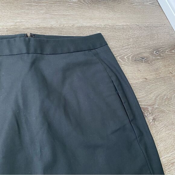 Gap Y2K Black Pencil Skirt Gapstretch Slits on Back SZ 4 - Picture 3 of 13